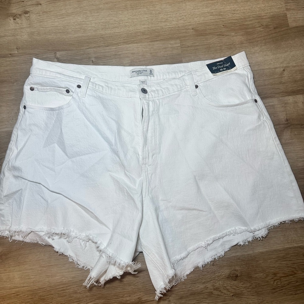 Women's White Denim Shorts